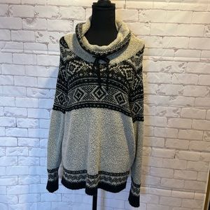 Cowl neck sweater size XL